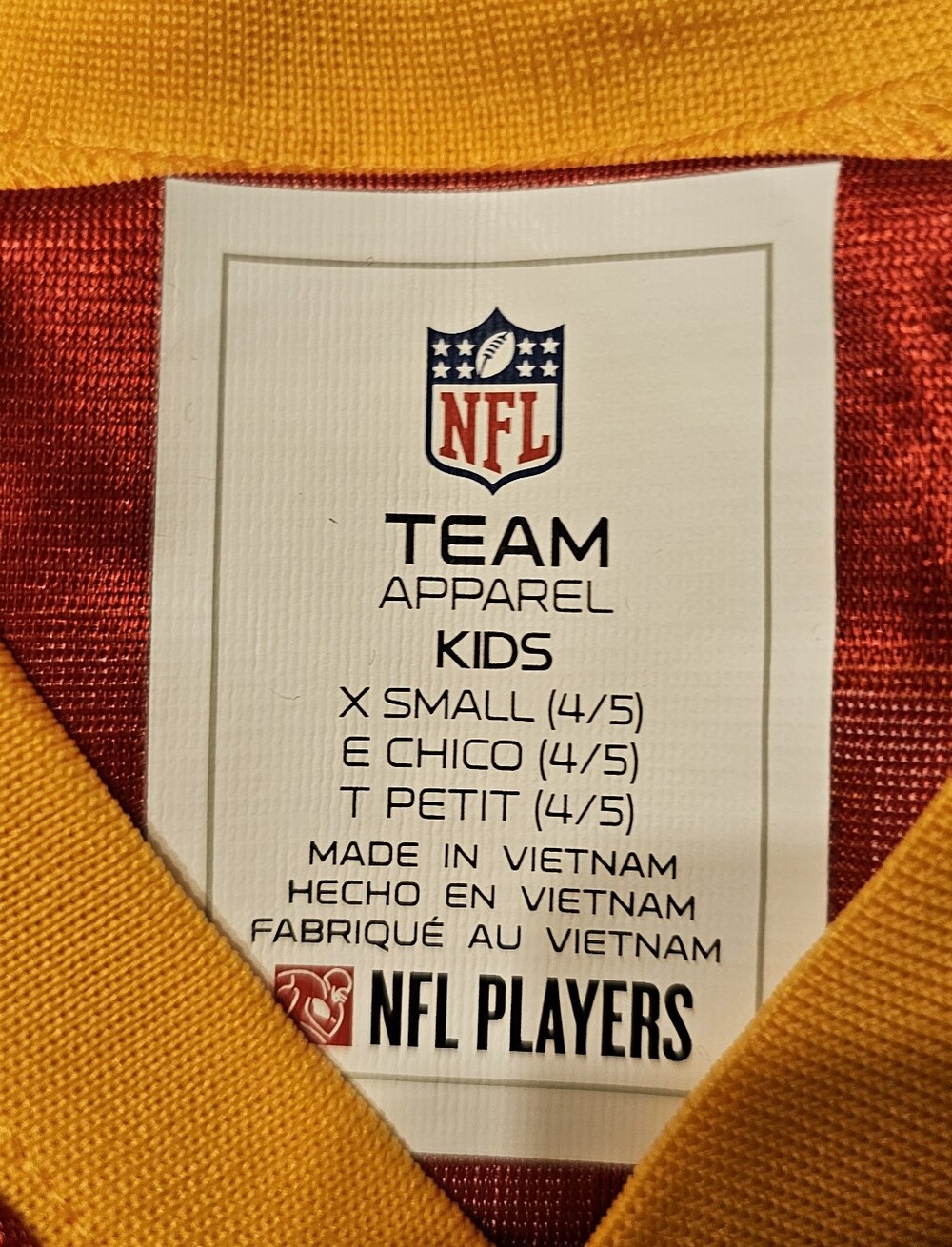 NWT Kansas City Chiefs Travis Kelce #87 Kids Jersey. Size:XS 4/5. - Picture 2 of 5